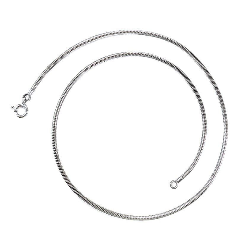 Chaine argent maille serpent