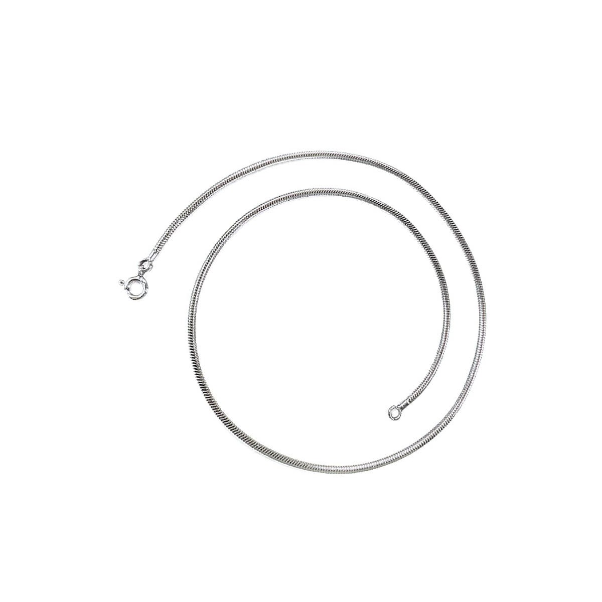 Chaine argent maille serpent