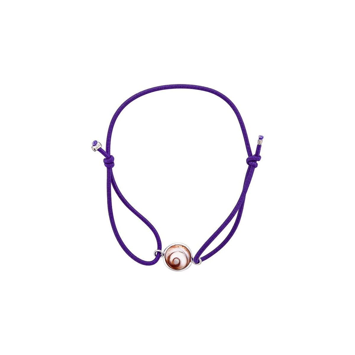 Bracelet violet oeil de sainte lucie méditerranéen