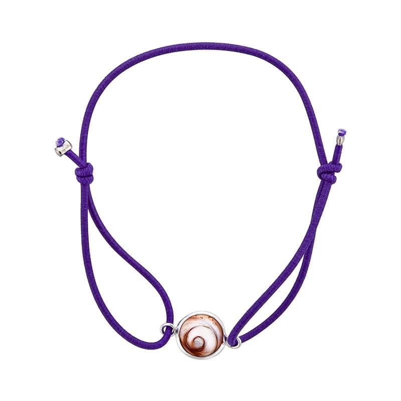 Bracelet violet oeil de sainte lucie méditerranéen