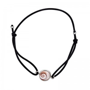 Bracelet noir oeil de sainte lucie méditerranéen