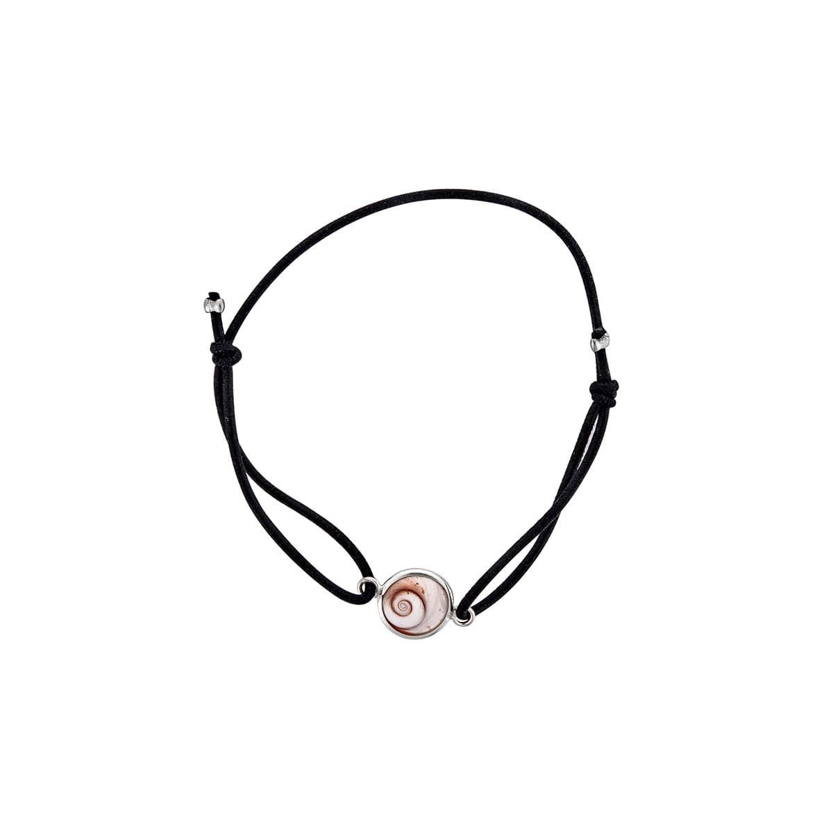 Bracelet noir oeil de sainte lucie méditerranéen