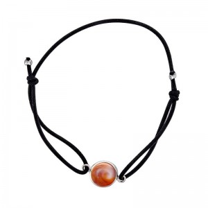 Bracelet noir oeil de sainte lucie méditerranéen