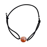 Bracelet noir oeil de sainte lucie méditerranéen