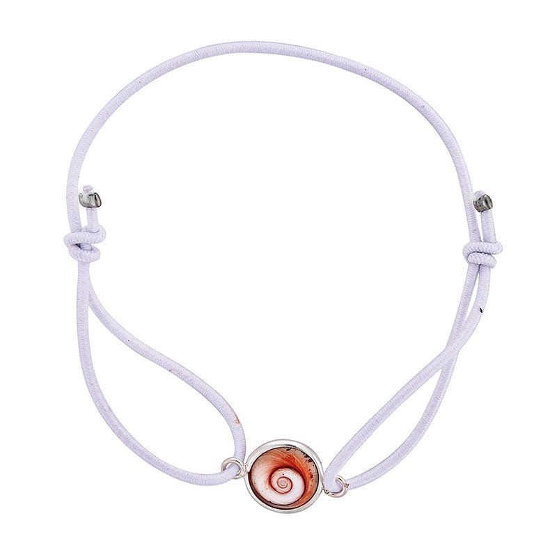 Bracelet blanc oeil de sainte lucie méditerranéen