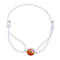 Bracelet blanc oeil de sainte lucie méditerranéen