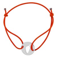 Bracelet orange avec Corse