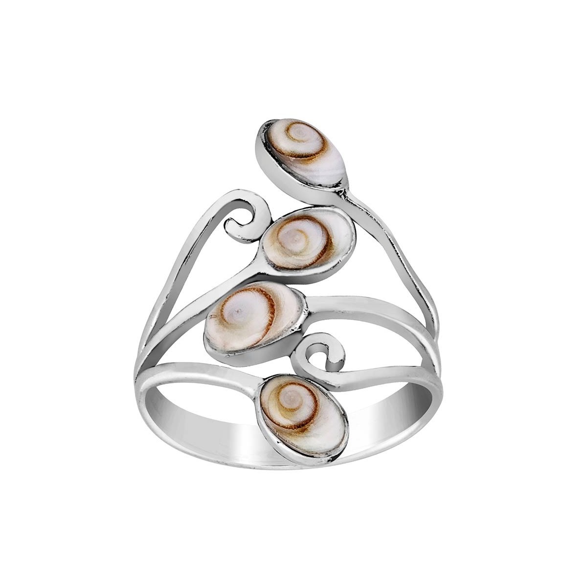 Bague argent 925 oeil de sainte lucie