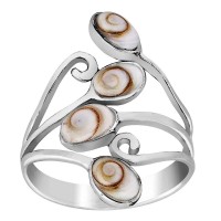Bague argent 925 oeil de sainte lucie