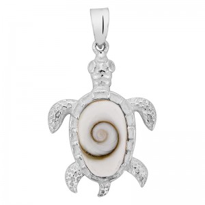 pendentif argent oeil de sainte Lucie tortue