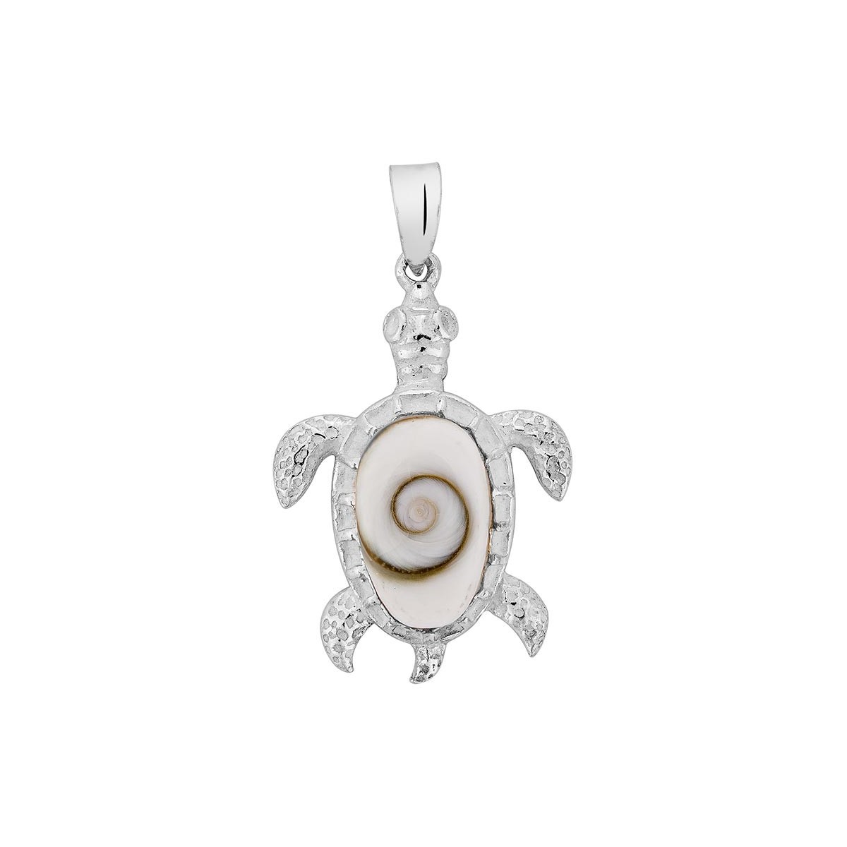 pendentif argent oeil de sainte Lucie tortue