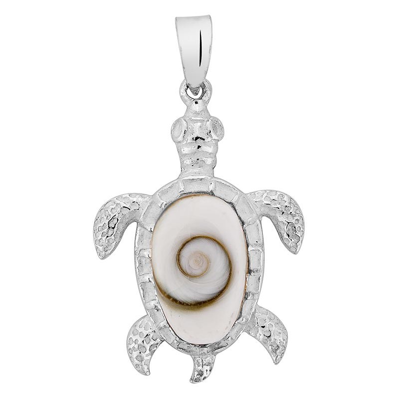 pendentif argent oeil de sainte Lucie tortue