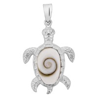pendentif argent oeil de sainte Lucie tortue