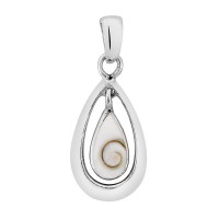 Pendentif en argent en forme de goutte