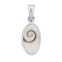 Pendentif argent oeil de sainte lucie oval