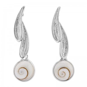 Boucles d'oreilles Argent et oeil de sainte lucie