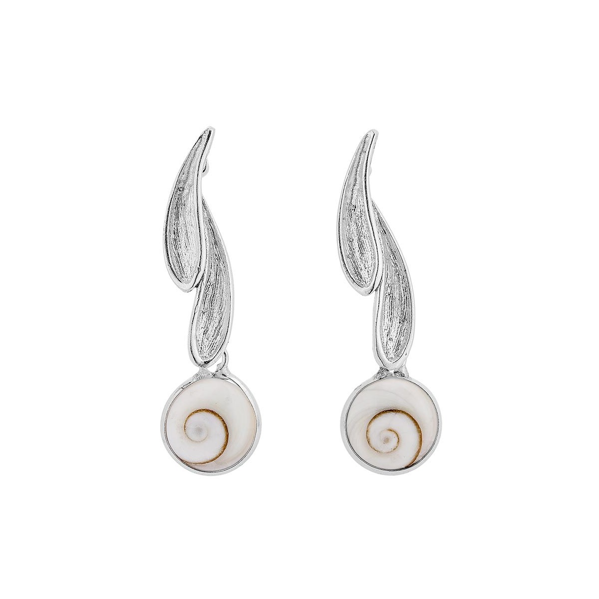 Boucles d'oreilles Argent et oeil de sainte lucie