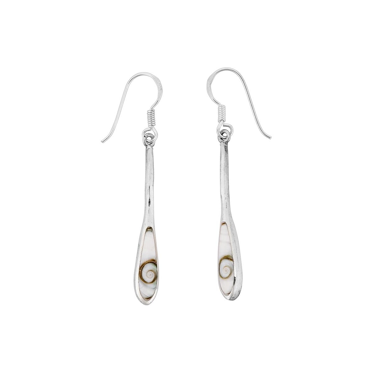 boucles d'oreilles Goutte Argent