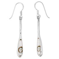 boucles d'oreilles Goutte Argent