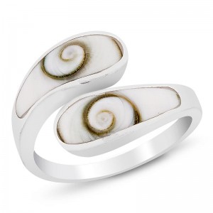 Bague en argent 92.5 style Toi et Moi