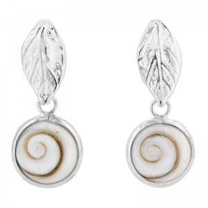 boucles d'oreilles argent et oeil de sainte lucie SEC249
