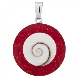 pendentif argent oeil de ste lucie et gorgone