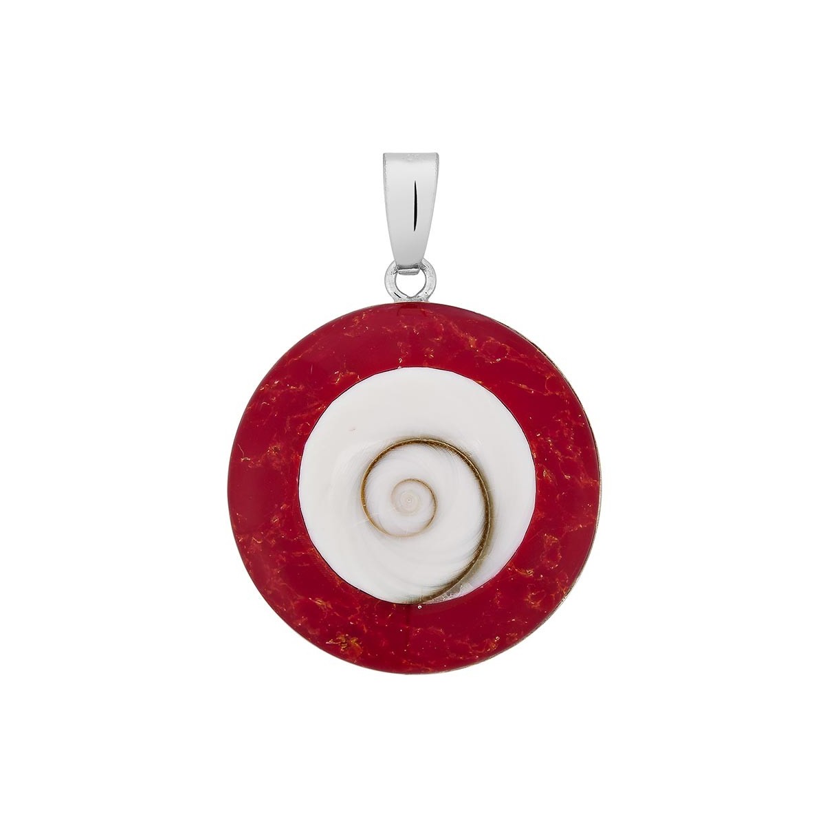 pendentif argent oeil de ste lucie et gorgone