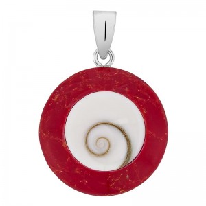 pendentif argent oeil de ste lucie et gorgone