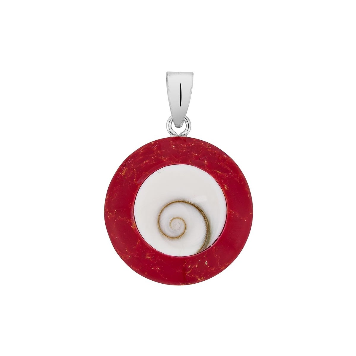 pendentif argent oeil de ste lucie et gorgone