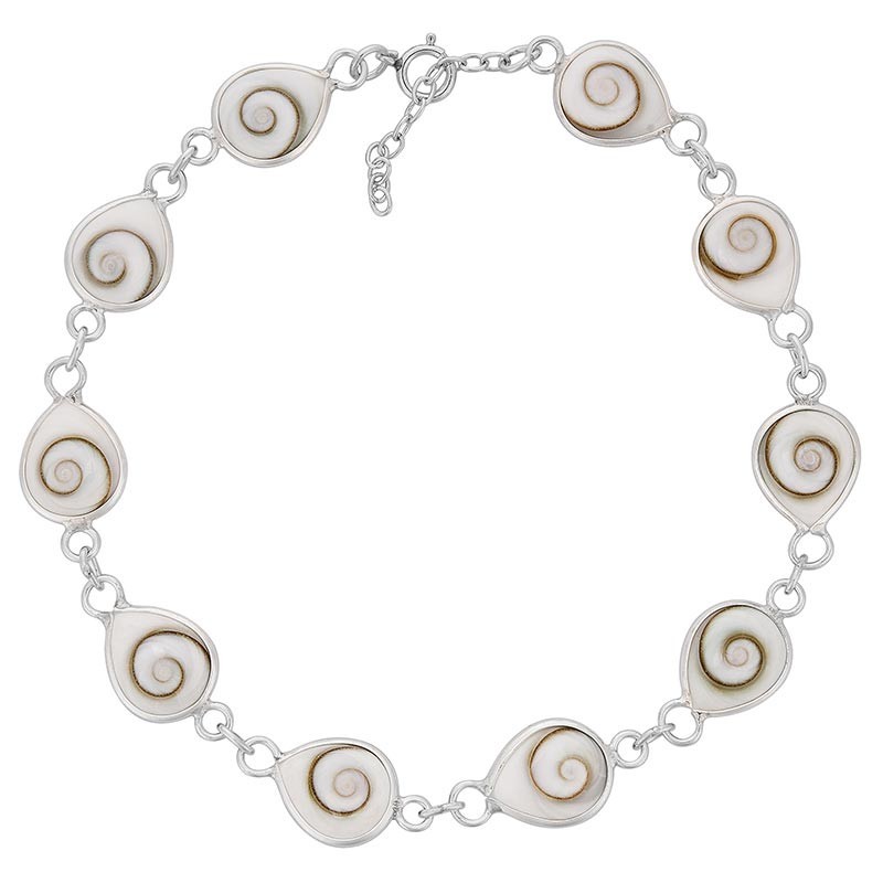 Bracelet argent oeil de sainte Lucie