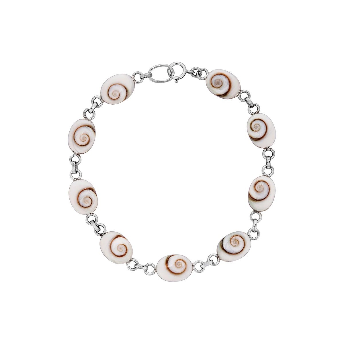Bracelet chaine argent et oeil de sainte lucie