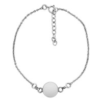 Bracelet chaine argent et oeil de sainte lucie