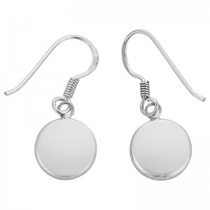 Boucles d'oreilles en argent et oeil de sainte lucie