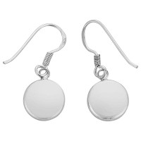 Boucles d'oreilles en argent et oeil de sainte lucie
