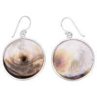 Boucles d'oreilles Rondes nacre