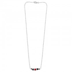 collier argent et corail de bonifacio