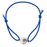 Bracelet Elastique bleu azur oeil de sainte lucie