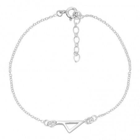 Bracelet argent corse stylisée