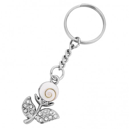 Porte clé oeil de sainte lucie fleur