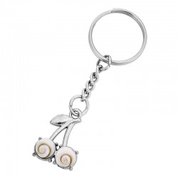 Porte clé oeil de sainte lucie cerise