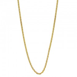 Chaine plqué or maillon forçat 40 cm