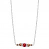 collier argent et corail de bonifacio