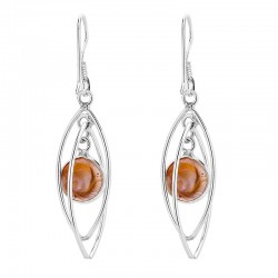 Boucles d'oreilles Argent 92.5 oeil de sainte lucie mediterraneen