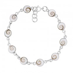 Bracelet argent neuf yeux de sainte Lucie ronds