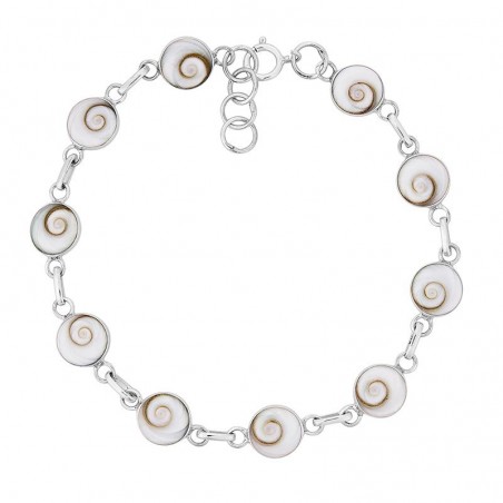 Bracelet argent neuf yeux de sainte Lucie ronds