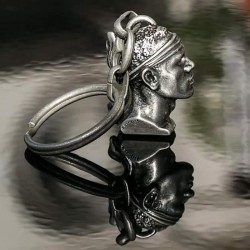 Porte clés soleil avec oeil de sainte Lucie