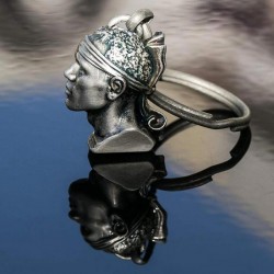 Porte clés soleil avec oeil de sainte Lucie