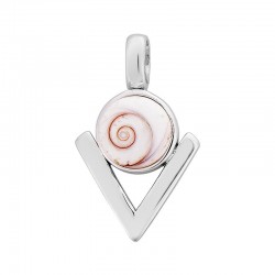 pendentif argent oeil de sainte Lucie v