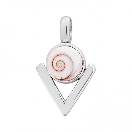 pendentif argent oeil de sainte Lucie v