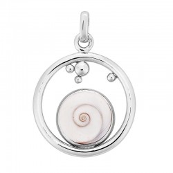 pendentif argent oeil de sainte Lucie
